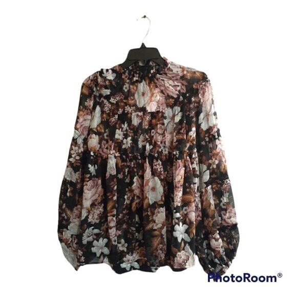 New OPT One Pretty Time Blouse With Matching Inner Cami NWT - Picture 2 of 6